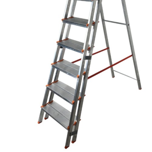 Escada de alumnio com 7 degraus duplos residencial - EMD007