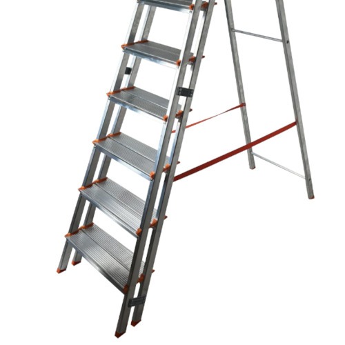Escada de alumínio com 8 degraus duplos residencial - EMD008 Escada de alumínio com 8 degraus duplos residencial - EMD008