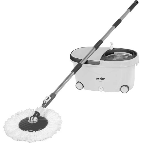 Balde espremedor com mop giratrio de rodinha capacidade 7,5 litros