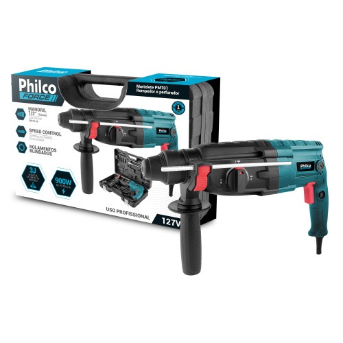Martelete Perfurador e Rompedor 900W 3 joules com maleta e acessrios - PMT01  220V