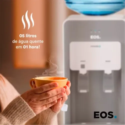 Bebedouro de mesa eletrônico Quente e Frio cinza  Mineralle - EBE02QS  110V