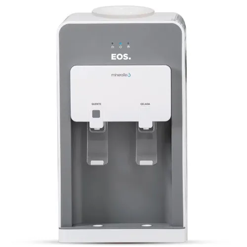 Bebedouro de mesa eletrônico Quente e Frio cinza  Mineralle - EBE02QS  110V