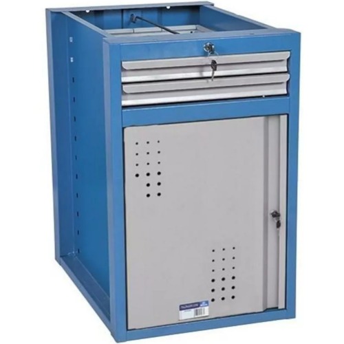 Módulo com abertura para esquerda e 2 gavetas Módulo com abertura para esquerda e 2 gavetas