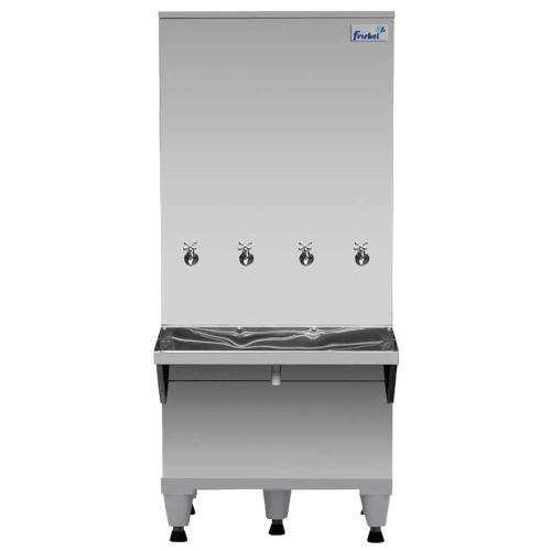 Bebedouro industrial de coluna 200 litros em aço inox   220V Bebedouro industrial de coluna 200 litros em aço inox   220V