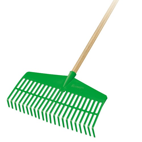 Vassoura tipo ancinho em pl�stico com cabo - FJ-1026