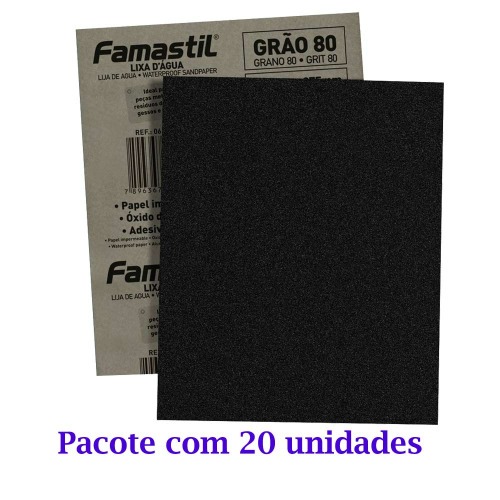 Kit 20 Folhas de lixa D'água - F51.01 Kit 20 Folhas de lixa D'água - F51.01