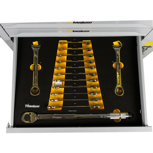 Carrinho para ferramentas com 7 gavetas e 258 ferramentas - Work Station