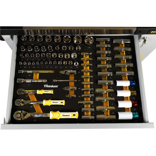 Carrinho para ferramentas com 7 gavetas e 258 ferramentas - Work Station