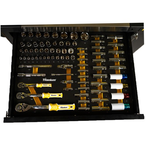 Carrinho para ferramentas com 7 gavetas e 258 ferramentas - Work Station