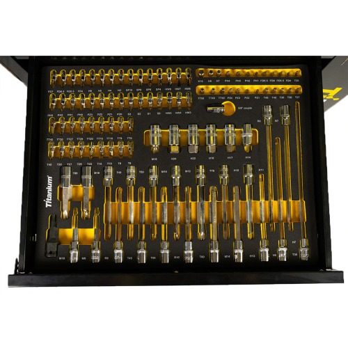 Carrinho para ferramentas com 7 gavetas e 258 ferramentas - Work Station