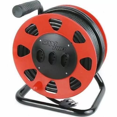 Extensão elétrica 30 metros 3 x 2,50 mm 2P+T 20A com carretel - MAXIPRO Extensão elétrica 30 metros 3 x 2,50 mm 2P+T 20A com carretel - MAXIPRO