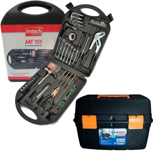 Jogo de ferramentas com maleta 151 peas MF151 + Maleta plstica para serra mrmore