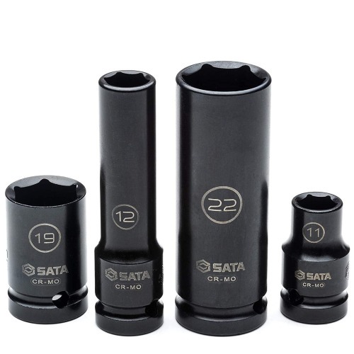 Jogo de soquete de impacto sextavado 10 a 24 mm encaixe 1/2 Jogo de soquete de impacto sextavado 10 a 24 mm encaixe 1/2