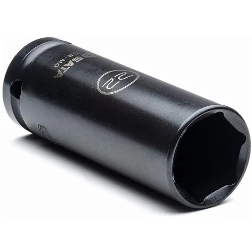 Jogo de soquete de impacto sextavado 10 a 24 mm encaixe 1/2
