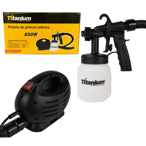 Pistola de pintura pulverizadora elétrica 650 watts - 07662 110V Pistola de pintura pulverizadora elétrica 650 watts - 07662 110V