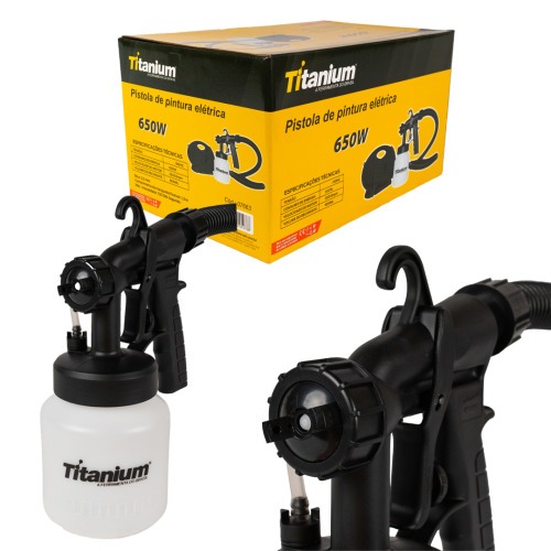 Pistola de pintura pulverizadora elétrica 650 watts - 07662 110V Pistola de pintura pulverizadora elétrica 650 watts - 07662 110V