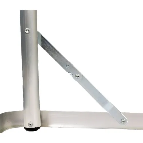Mesa de alumínio dobrável com tampão de mdf 90 x 60 x 40/68,5cm - 07679