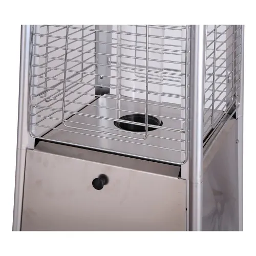 Aquecedor de Ambiente Externo a Gás Pirâmide inox - NI48PI