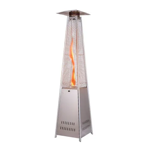 Aquecedor de Ambiente Externo a Gás Pirâmide inox - NI48PI