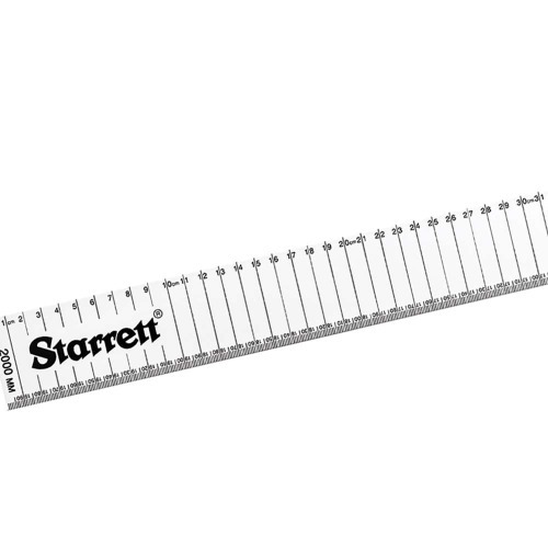 Escala métrica em alumínio retificada 2000 mm - AMSE-2000 Escala métrica em alumínio retificada 2000 mm - AMSE-2000