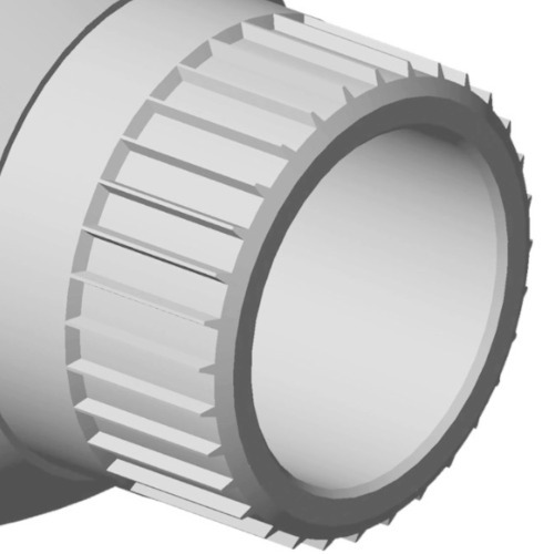 Chave vazada com encaixe de 32 dentes e di�metro de 16 mm - 108014