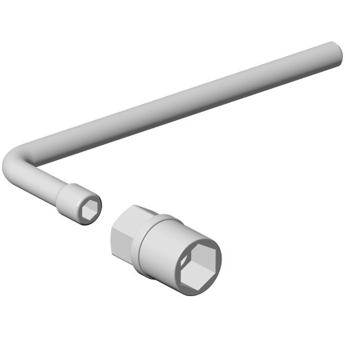 Chaves sextavadas de 7 e 16mm para trocar amortecedor dianteiro do renault kwid - 153006