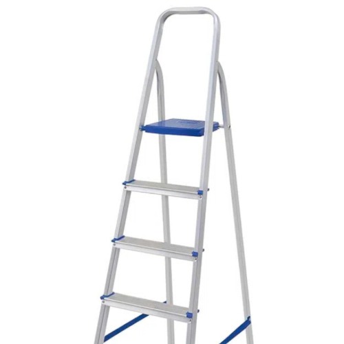 Escada de alumínio 6 degraus modelo residencial - 5104 Escada de alumínio 6 degraus modelo residencial - 5104