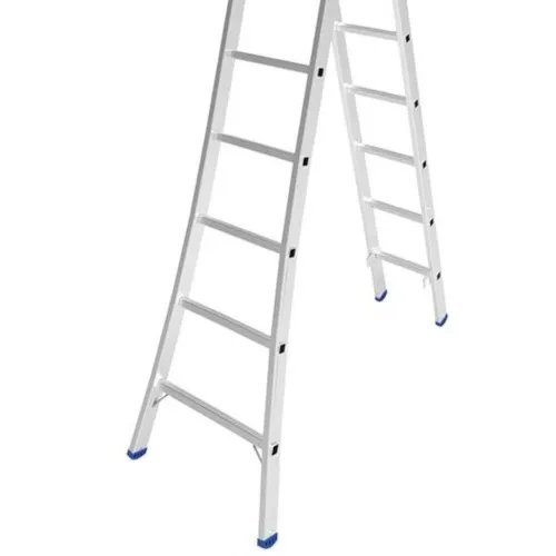 Escada de alumínio extensível 2,46 x 4,21 m 2 x 8 degraus 3 em 1