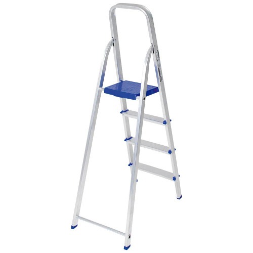 Escada de alumínio 4 degraus modelo residencial - 5102 Escada de alumínio 4 degraus modelo residencial - 5102