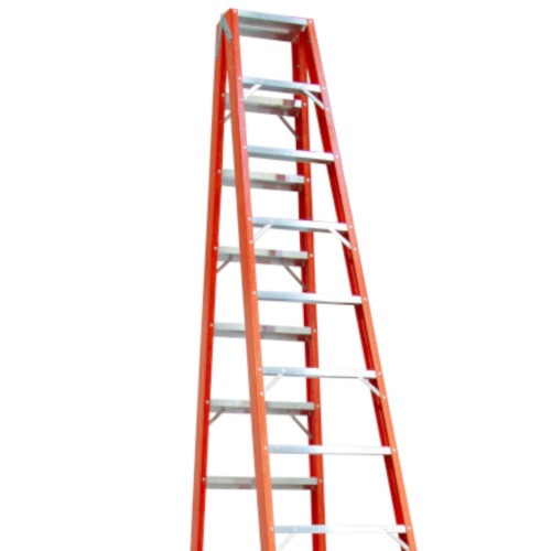 Escada tesoura dupla em fibra de vidro 15 degraus 4,50 m - ESC15450 Escada tesoura dupla em fibra de vidro 15 degraus 4,50 m - ESC15450