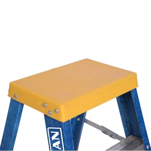 Escada banqueta de fibra de vidro 2 degraus + patamar 60 cm