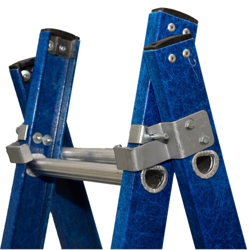 Escada de fibra de vidro 7 / 12 degraus 2,20 x 3,80 m modelo multiuso - TEAFP