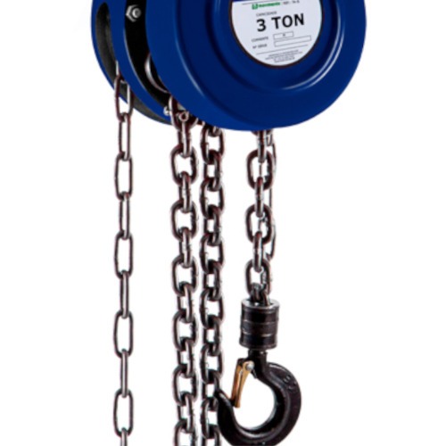Talha manual com capacidade de 3000 kg e 3 metros de corrente - TA-7 Talha manual com capacidade de 3000 kg e 3 metros de corrente - TA-7