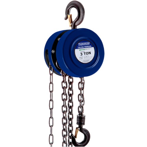 Talha manual com capacidade de 3000 kg e 3 metros de corrente - TA-7 Talha manual com capacidade de 3000 kg e 3 metros de corrente - TA-7