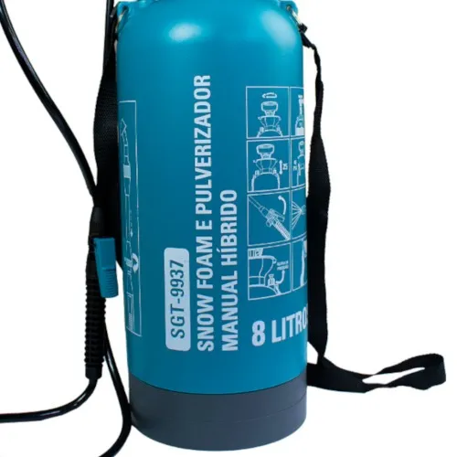 Pulverizador e snow foam costal manual híbrido 8 litros - SGT-9937