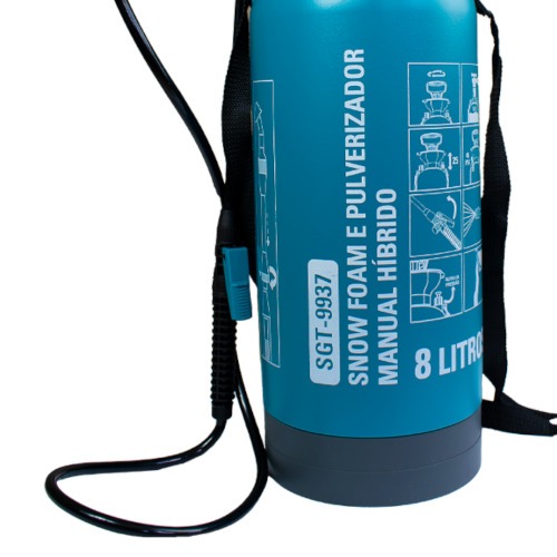 Pulverizador e snow foam costal manual híbrido 8 litros - SGT-9937 Pulverizador e snow foam costal manual híbrido 8 litros - SGT-9937