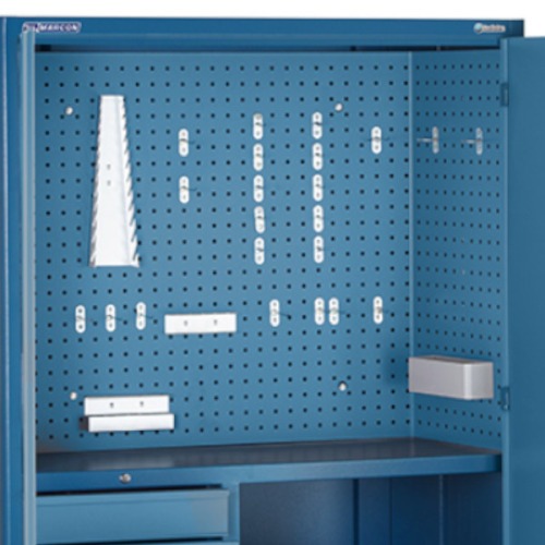 Armrio para ferramentas com 1 prateleira 5 gavetas e porta em ao - AM-1004