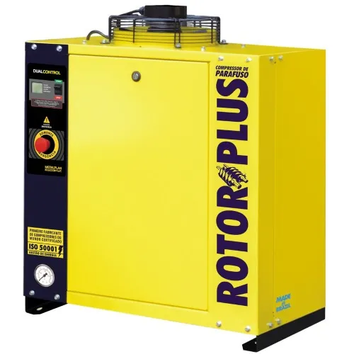 Compressor de ar de parafuso 15 hp 11 bar trifásico 380V - Rotor 15