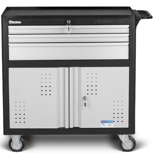 Carrinho para ferramentas com 3 gavetas e 2 portas - CR-58B Carrinho para ferramentas com 3 gavetas e 2 portas - CR-58B
