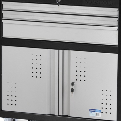 Carrinho para ferramentas com 3 gavetas e 2 portas - CR-58B Carrinho para ferramentas com 3 gavetas e 2 portas - CR-58B