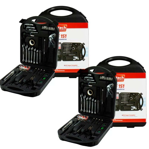 Kit com 2 jogos de ferramentas com 151 peas cada - MF151