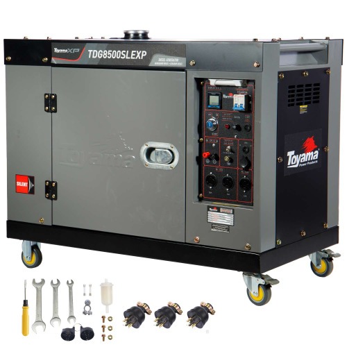 Gerador de energia 7 Kva a diesel cabinado bivolt partida elétrica com AVR - TDG8500SLEXP Gerador de energia 7 Kva a diesel cabinado bivolt partida elétrica com AVR - TDG8500SLEXP