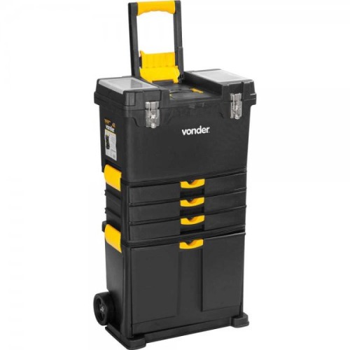 Caixa pl�stica para ferramentas com rodas 46,0 x 26,0 x 82,0 cm - CRV0500