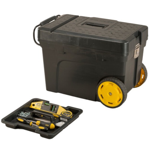 Caixa plástica para ferramentas com rodas - STST33027 Caixa plástica para ferramentas com rodas - STST33027