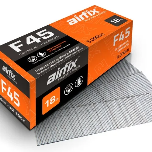 Pino para pinador pneumático tipo F 1,05 x 45 mm com 5.000 peças
