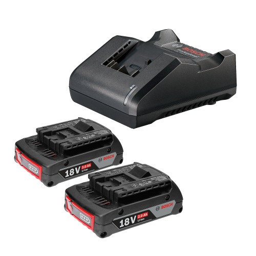 Carregador de baterias 18 Volts + 2 baterias lítio 18V 2.0Ah - STARTER KIT 110V/220V Carregador de baterias 18 Volts + 2 baterias lítio 18V 2.0Ah - STARTER KIT 110V/220V