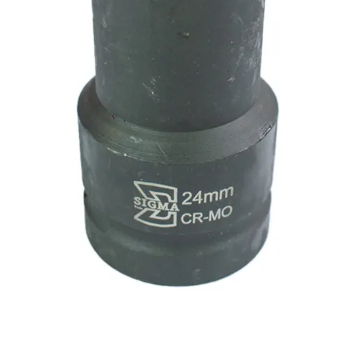 Soquete sextavado de impacto longo 24 mm encaixe 1