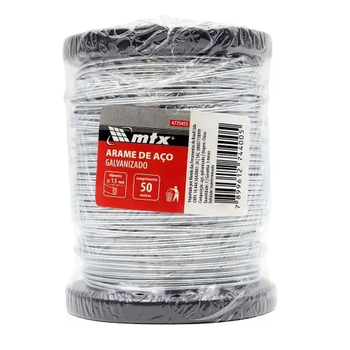 Arame de aço Galvanizado 1,5 mm x 50 metros - 4775455