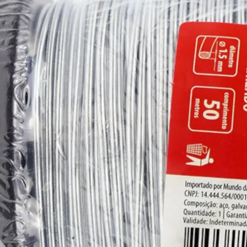 Arame de aço Galvanizado 1,5 mm x 50 metros - 4775455