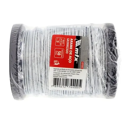 Arame de aço Galvanizado 1,5 mm x 50 metros - 4775455